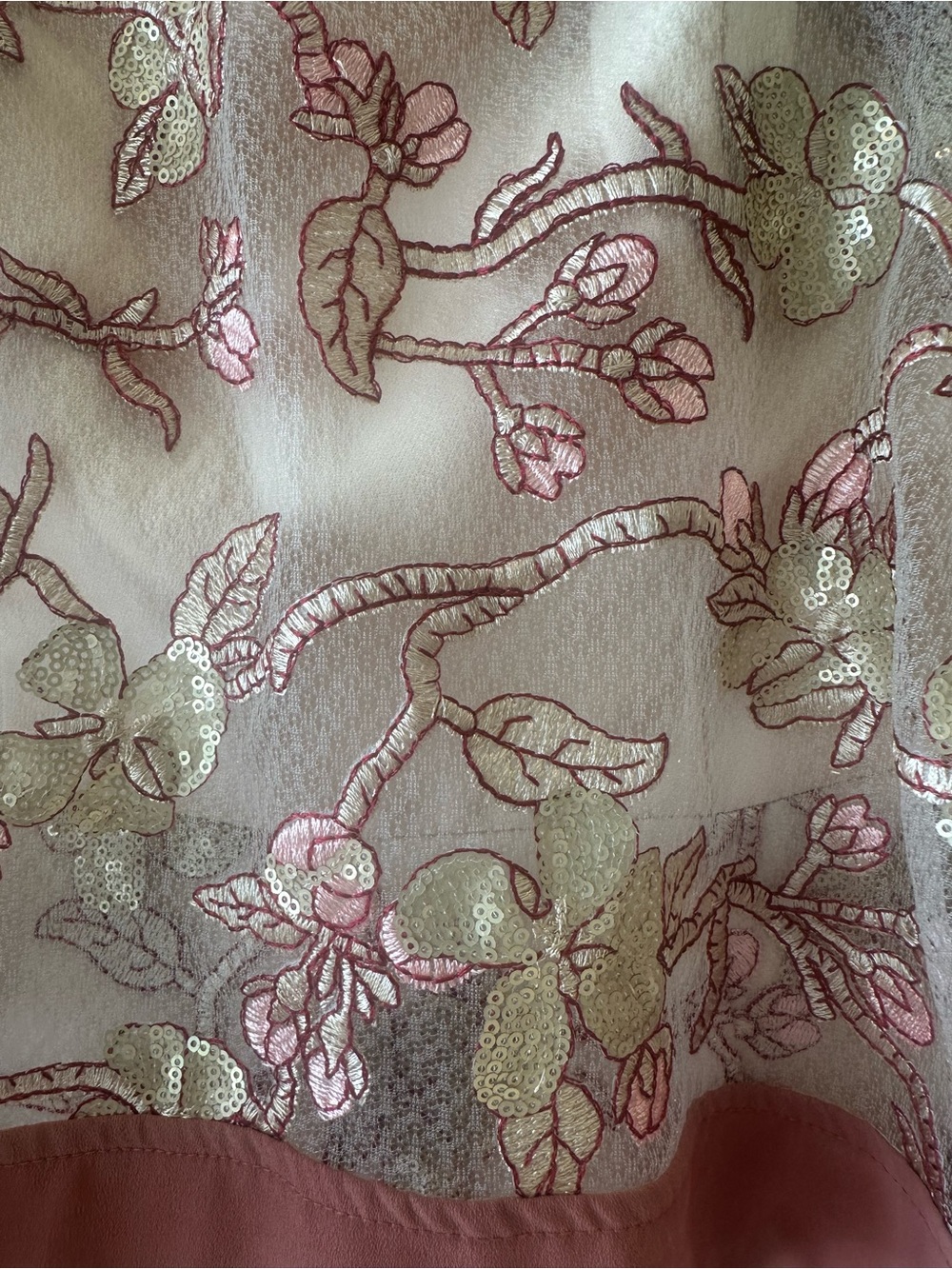 L'atiste NWOT Blush Pink Rose Gold Embroidered Off Shoulder Bodice Playsuit - Picture 6 of 9